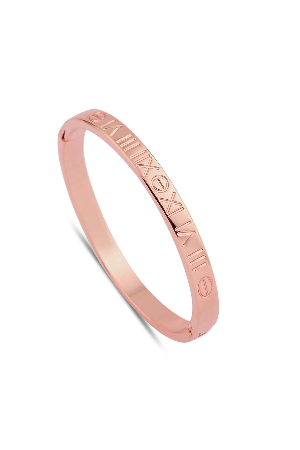 Bileklik - Rose Romen Rakamlı Cartier Kelepçe | Lüks