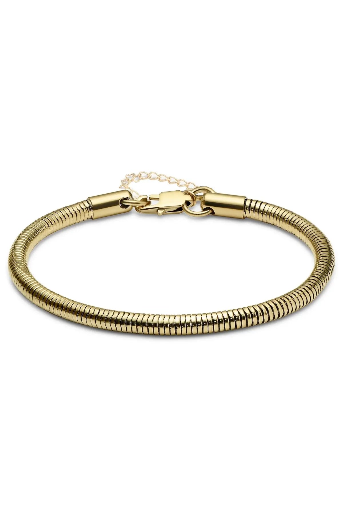 Bileklik - Unisex Altın Snake Zincir | 4 mm Çelik